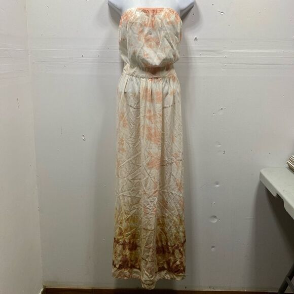 Gypsy 05 Tie Dye Strapless Maxi Dress Small - Picture 1 of 5